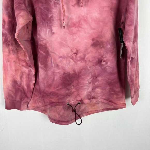 NWT BP Tie Dye Fleece Hoodie In Pink-Purple Tie Dye Sweatshirt Size XS - Picture 4 of 11